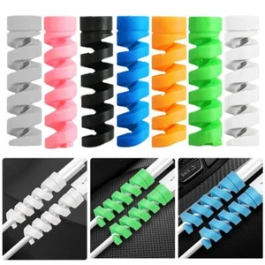 Silicone Protector Data Line Anti-Fracture Protective For Cables J9 New R6Z4 - Zdjęcie 1 z 19