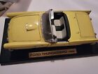  1955 Ford Thunderbird Convertible 1:18 Scale Diecast Model Car W/ Top Yellow