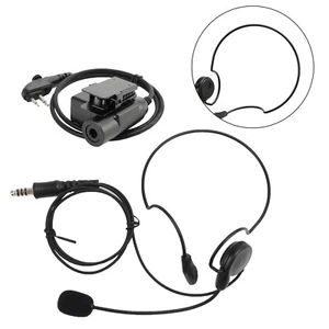 7.1-C7 Rear Mount Big Plug Tactical Headset pour Hytera HYT TC-508 TC-510 TC-518 - Photo 1/17