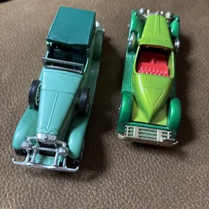2 Matchbox Models of Yesteryear Y14 1931 Stutz Bearcat England 1974 Duesenberg J - Picture 1 of 12
