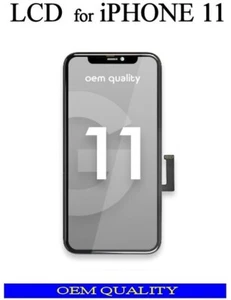 Apple iPhone 11 LCD Display + Touchscreen - OEM Quality (LG - DTP / C3F) - Black - Afbeelding 1 van 4