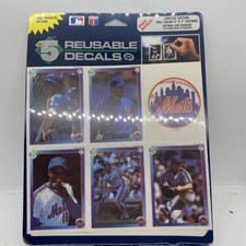 New York Mets Five Reusable Decals 1992 High 5 Decals Size 5"x7" 5 Mets Players