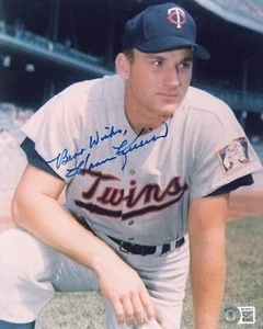 Harmon Killebrew autographed signed 8x10 photo MLB Minnesota Twins Beckett - O - Picture 1 of 3