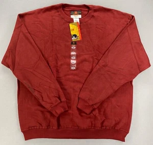 Member’s Mark Russell Athletic Sweatshirt 2XL Crew Brushed Fleece Burgundy READ - Picture 1 of 23