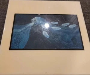 Vintage Art ~ Frank Howell Blue River Print On Tile ~ Wall Hanging - Picture 1 of 12