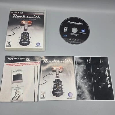 Rocksmith Authentic Guitar Game Playstation 3 PS3 Complete With Manual CIB  - Image 1 of 4