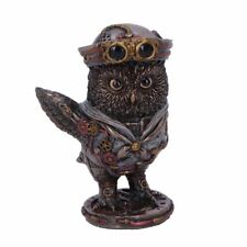 Come Fly With Me (11cm) – Bronze Steampunk Owl Figurine Ornament