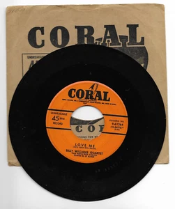 BILLY WILLIAMS QUARTET-CORAL 61264 DOO WOP 45RPM LOVE ME VG++ CLEAN LABELS - Imagen 1 de 1