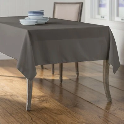 LA Linen Polyester Poplin Rectangular Tablecloth, 60 by 84-Inch. Made in USA - Image 1 of 2
