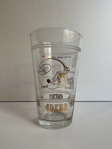 NFL San Francisco 49ers Commemorative Super Bowl Beer Glass Cover