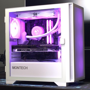 PC para juegos blanca personalizada - Ryzen 7 3700X - RTX 2060 SUPER - 32 GB RGB RAM - 1 TB m.2