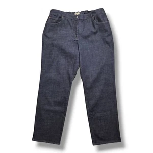 Eileen Fisher Straight Jeans Womens 2X Organic Cotton Stretch High Rise - Picture 1 of 11