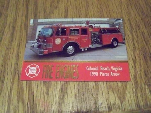 FIRE ENGINES COLONIAL BEACH VIRGINIA SERIES TWO TRADING CARD #186 - Picture 1 of 1