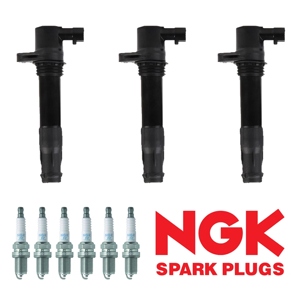 6x bobina de ignição e 6 velas de ignição NGK para 2003-2005 Land Rover Freelander UF534 - Imagem 1 de 1