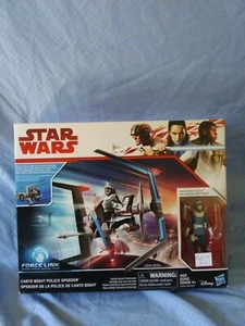 Brand New Star Wars Canto Bight Police Speeder Force Link Hasbro - Picture 1 of 2