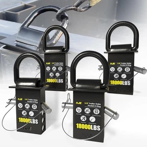 New KJE 5/8" Heavy-Duty Stake Pocket D-Ring Anchors | 18,000 lbs Breaking Load | - Picture 1 of 3