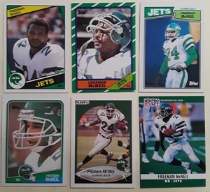 Freeman McNeil Vintage Football Card Lot (6 ct) New York Jets 1984-90 - Picture 1 of 2