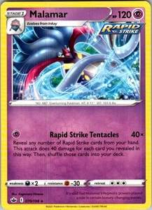 Pokemon | SWSH06: Chilling Reign | Malamar | 070/198 | Normal | Casi nuevo - Imagen 1 de 2