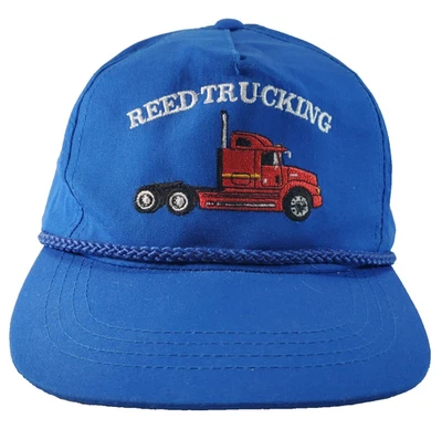 Reed Trucking Vintage Wear Guard Hat Rope Snapback Trucker Cap Blue - Image 1 of 4