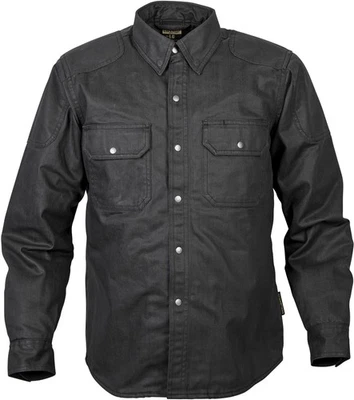 Scorpion Covert Wax Mens Button Up Long Sleeve Riding Shirt Black - Image 1 of 2