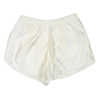 Pantalones cortos deportivos para mujer blancos a rayas S W28 Foto 1 de 4