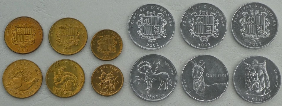 Andorra JUEGO DE MONEDAS 2002 Sin Circular - Imagen 1 de 1