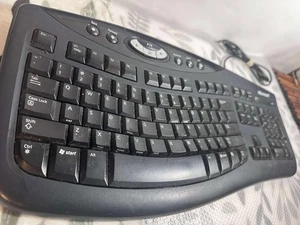 Microsoft Comfort Curve Keyboard 2000 v1.0 KU‑0459 USB Wired Ergonomic Slim - Picture 1 of 8