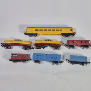 7 Vintage Lone Star England N Scale Diecast Train Cars Railroad Passenger Car - Picture 1 of 22
