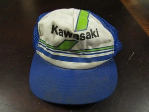 Sombrero de moto Kawasaki vintage usado - Imagen 1 de 3