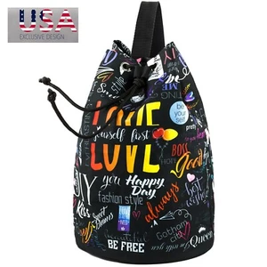 Drawstring Backpack Stylish Printed Design - Drawstring Bag - Gym Bag for Women - Picture 1 of 7