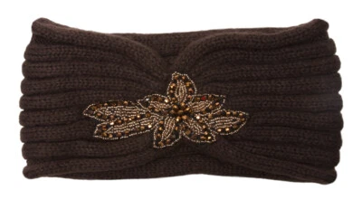 Diadema de punto para mujer con pieza floral Foto 1 de 2