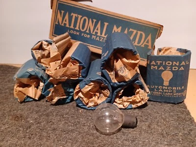 De colección NOS Mazda 1130 Bombilla Automática 6-8V 21CP Lámpara Faro Faro Foto 1 de 4