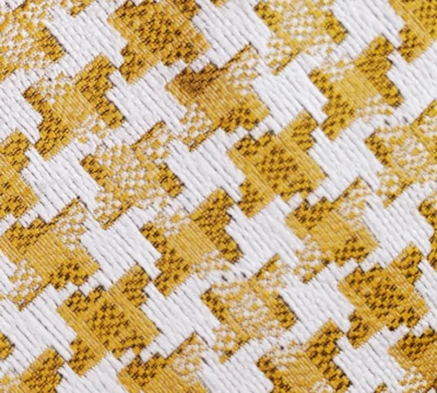 MOD FUNKY VINTAGE AÑOS 70 ~ SEARS ~ CORBATA ANCHA PARA HOMBRE ~ PATA DE GALLO DORADO-BRONCEADO ~ 57" Foto 1 de 4