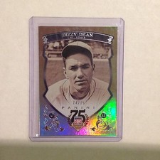 Dizzy Dean #25 cardinals 74/75 made 2014 Panini Hall of Fame 75th Anniv Blue