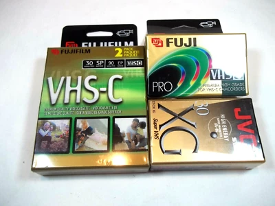 FUJIFILM VHS C PRO TC-30 премиум высокого класса видеокамеры ленты кол-во 3 + JVC XG - Изображение 1 из 2