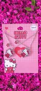 New Claire's Hello Kitty Valentine’s Day 2 pc. BFF Best Friends Charms Necklaces - Picture 1 of 1