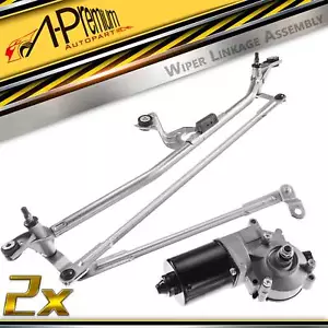 Windshield Wiper Linkage Assembly Front for Cadillac Escalade Chevy Silverado - Foto 1 di 8