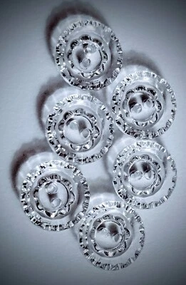 1/2" 2-Hole 'Crystal' Clear Craft And Clothing Buttons - Image 1 of 4