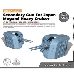 Pistola secundaria piezas de actualización modelo LY350631 4 piezas para crucero pesado Mogami Japón - Imagen 1 de 4
