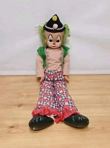 Vintage 1970s Konigseer ARI Clown Doll - 68cm Tall - Made in Germany - Picture 1 of 11