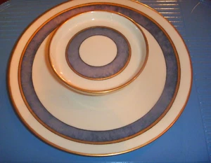 Vintage Limoges T & V Appetizer Tier Dish Luster Signed - Picture 1 of 7