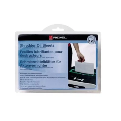 Fogli lubrificanti Rexel A5 per distruggi documenti  Conf. 12 - Immagine 1 di 3