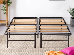 Tulo 13 inch high Metal Platform Bed Frame | No Box Spring Required - Picture 1 of 5