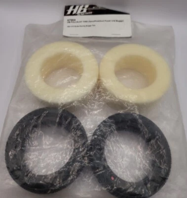 Neumáticos delanteros HB Racing ranura completa para buggy 4x4 escala 1/10 compuesto rosa 67964 Foto 1 de 2