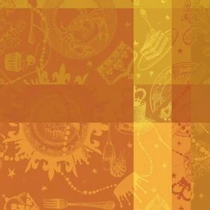 4 Garnier Thiebaut Cotton French MILLE BANQUETS Cake Necklace Tiara Napkins New - Picture 1 of 2