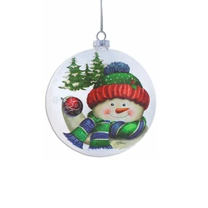 Stony Creek lustiger Schneemann mit Bommelmütze 5" beleuchtbares Ornament GLS57C - Bild 1 von 12