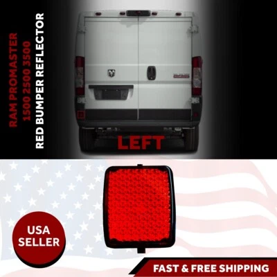 Parachoques trasero reflector rojo Ram Promaster 150 250 350 conductor izquierdo 2014 2018 Foto 1 de 4
