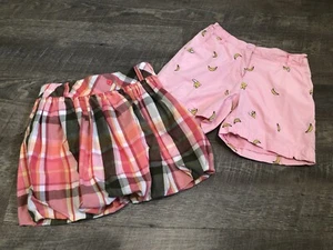 Lot Of 2 "Gymboree" Girls Skirt Size 7 and "Nanna Andersson" Pink Shorts Size 10 - Picture 1 of 12