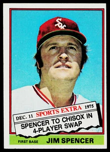 1976 Topps Jim Spencer Traded #83T Chicago White Sox - Picture 1 of 2