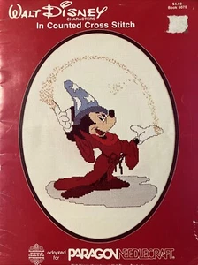 Walt Disney Characters In Cross Stitch Book #5070 Paragon Mickey Minnie Bambi - Picture 1 of 11